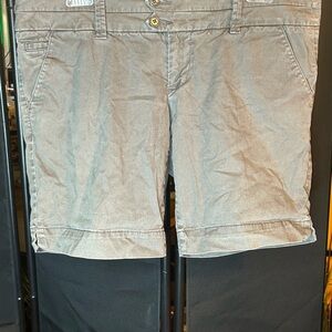 Old Navy Gray Bermuda Shorts Classic Cotton Blend